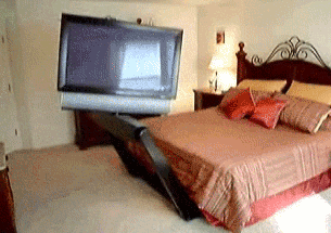 Under Bed Motorized TV Mount