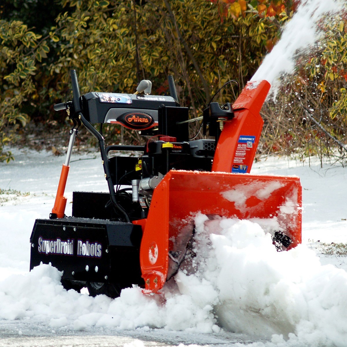 Remote Control 4WD Robot with Snow Blower