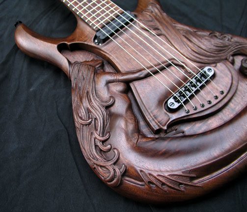 Syrena: Hand Carved Mermaid Guitar