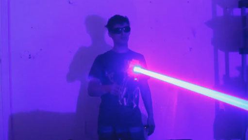 Homemade 40W Laser Shotgun