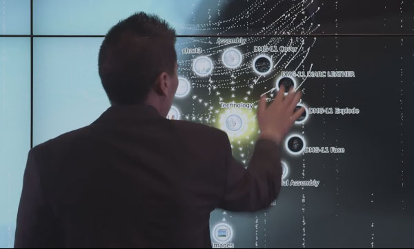 MultiTaction Curved IWall: Interactive Video Wall