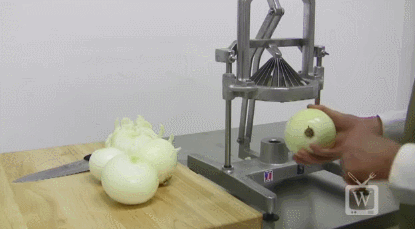 Blooming onion cutter : r/mechanical_gifs