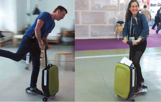 suitcase electric scooter