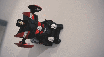 wall climbing transformable robot car