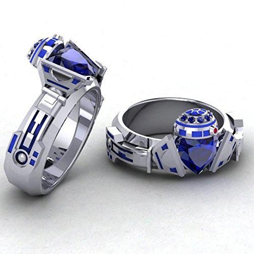 Star Wars™ Darth Maul Black Diamonds Men's Ring in Black Rhodium