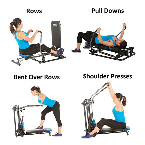 ProGear 750 Rower Supports 10+ Exercises