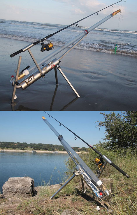 Fishing cannon launches bait 300 yards in the air