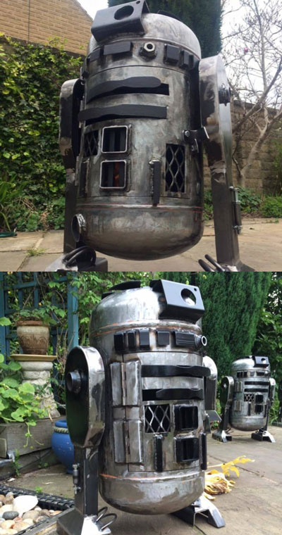 Star Wars R2D2 Wood Burner