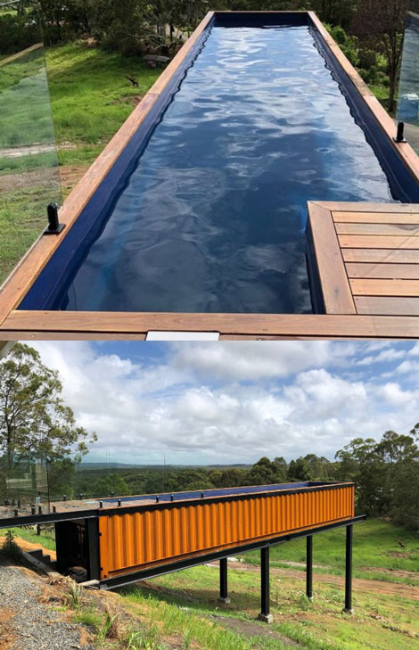 40-Foot Shipping Container Pool