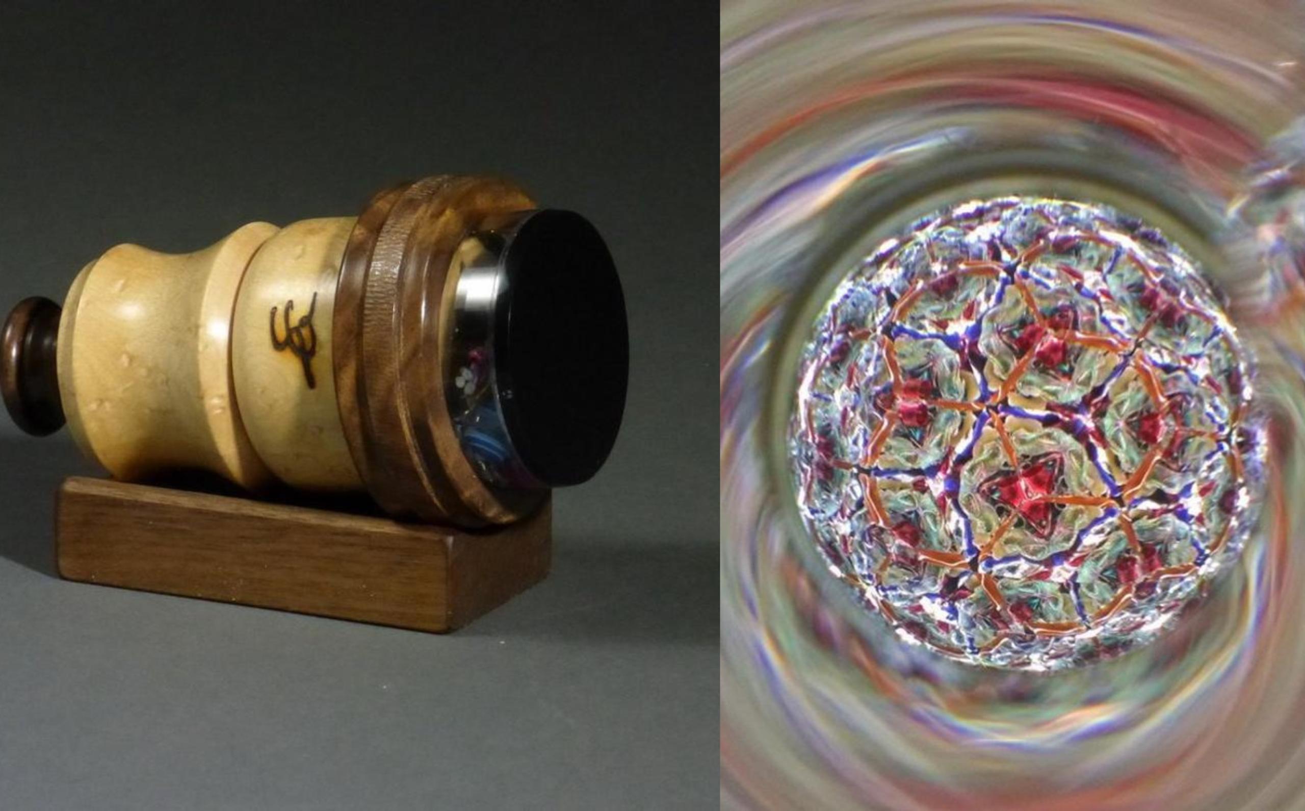 handmade wooden kaleidoscope