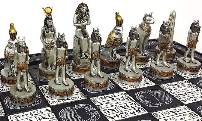 Egyptian Anubis Chess Men Set