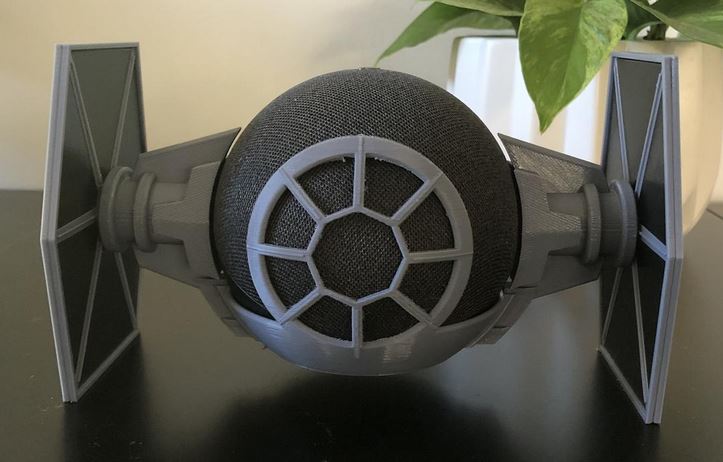 Star Wars Tie Fighter Inspired  Echo Dot 4th or 5th Gen Speaker  Holder Stand 3D Printed 