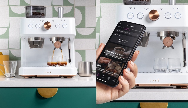 Café Bellissimo Semi Automatic Espresso Machine + Milk Frother | WiFi  Connected, Smart Home Kitchen Essentials | Built-In Bean Grinder, 15-Bar  Pump 