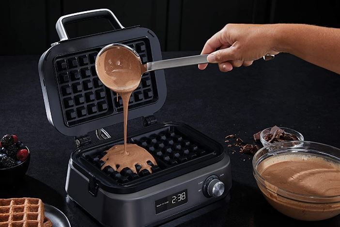 Calphalon IntelliCrisp Ceramic Waffle Maker With LCD Display