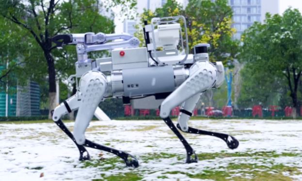 Unitree B1 Quadruped Robot for Power Inspection