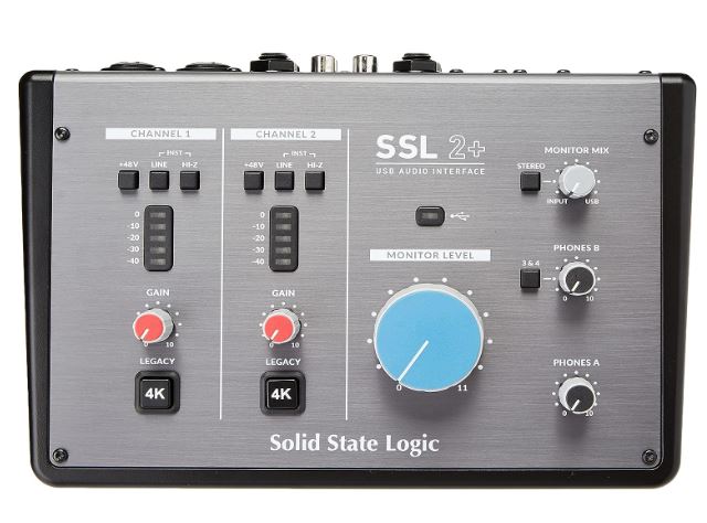 Solid State Logic SSL2+ 2-In/4-Out USB-C Audio Interface